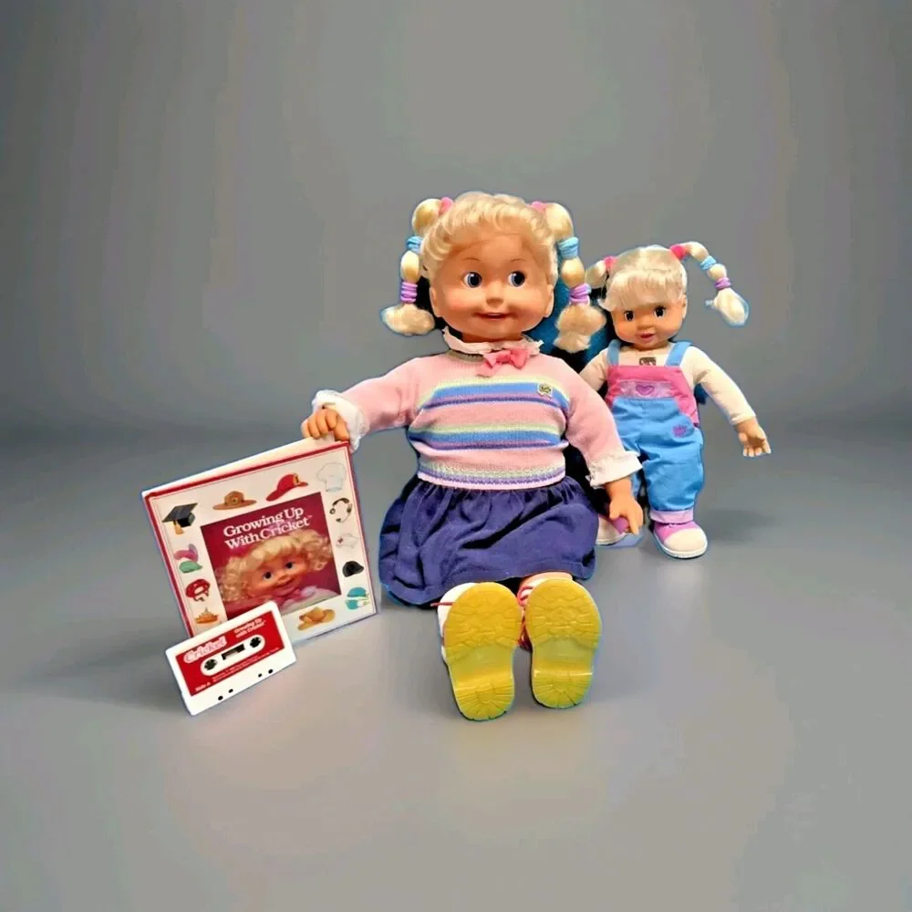 1986 PLAYMATES Doll 🎀 CRICKET Talking WORKS Eyes Mouth Move TESTED Video